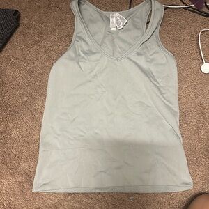 athleta light blue green tank top
